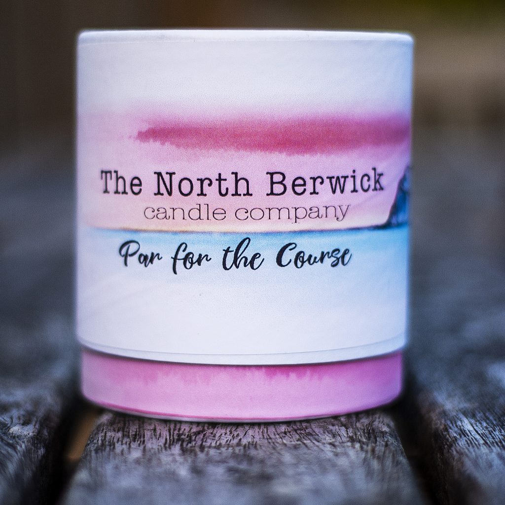 Par For The Course Glass Candle North Berwick Candles