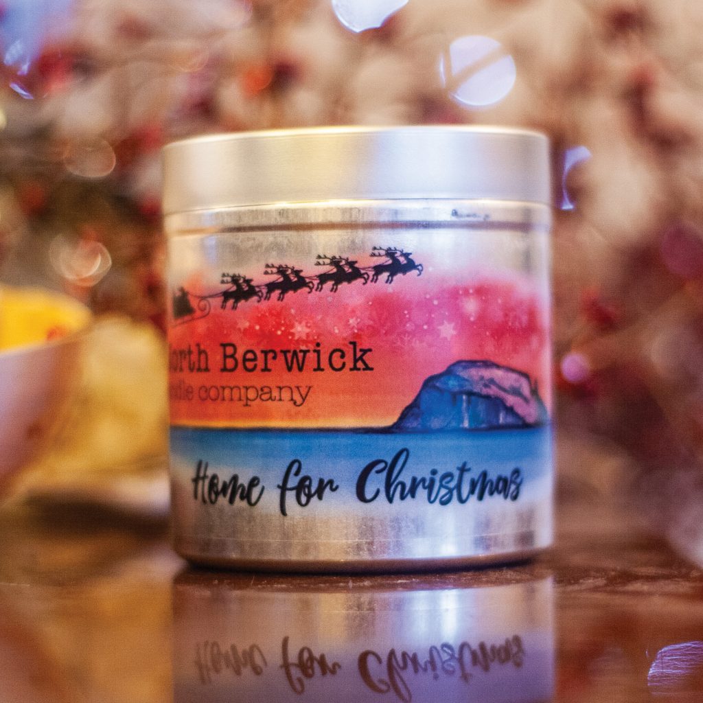 Home For Christmas Tin Candle North Berwick Candles